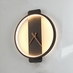 Nordic Bedroom Bedside Lamp Clock Modeling Lamp